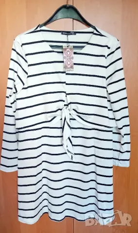 Бяла рокля Boohoo , снимка 4 - Рокли - 49940215