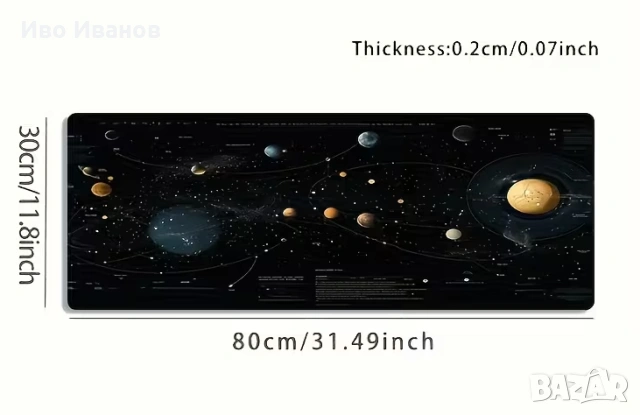 Голяма геймърска подложка за мишка