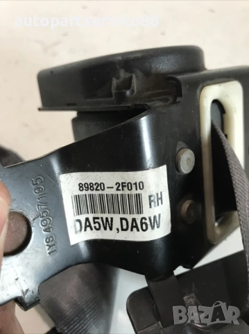 Заден десен предпазен колан за KIA Cerato 1.5 CRDi (2004) 89820-2F010, снимка 2 - Части - 53255216