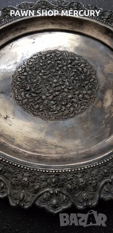 Продавам азиатска сребърна чиния от края на 19 век, снимка 6 - Антикварни и старинни предмети - 32830779