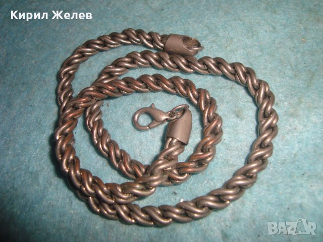 ПОСРЕБРЕН МЕДЕН ЗДРАВ ЛАНЕЦ КЮСТЕК ВЕРИЖКА СИНДЖИРЧЕ 70261 , снимка 10 - Антикварни и старинни предмети - 35323276