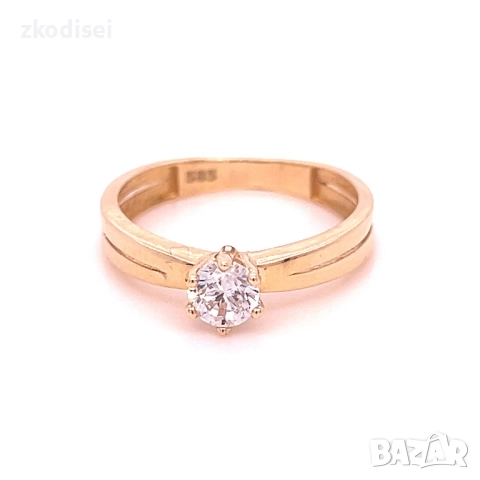 Златен дамски пръстен 1,97гр. размер:52 14кр. проба:585 модел:34478-5