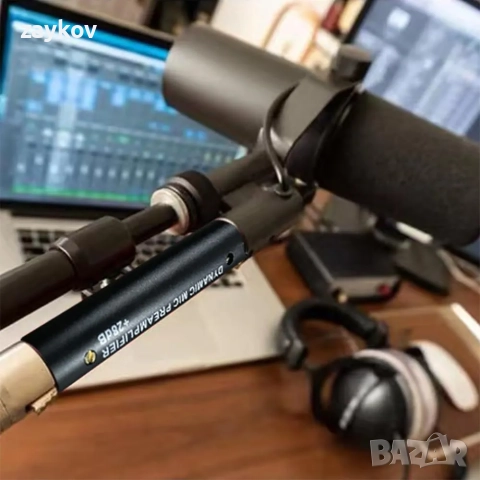 Динамичен микрофонен предусилвател, нисък шум, усилвател с високо усилване за студийни записи, снимка 4 - Други - 52257645