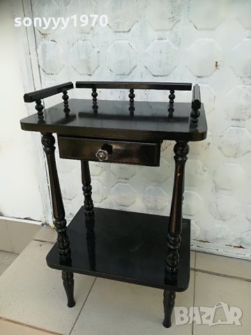 антика-черна маса 66/40/29см с чекмедже 0207211905, снимка 10 - Колекции - 33403879