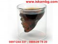 Стъклена чаша - шот череп, 100мл   код 1020, снимка 5