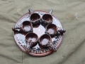 Поднос с 6 чаши кратунки, снимка 1