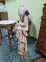 Уникална голяма антикварна колекционерска китайска каменна фигура статуетка , снимка 6