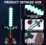 Лампа-меч Майнкрафт 40см с USB кабел, Minecraft Диамантен Меч Sword, снимка 4
