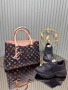 Louis Vuitton Комплект Дамски Маратонки И Дамска Чанта Луис Витон Код SK398, снимка 5