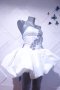 Детска бяла рокля за спортни танци, снимка 1