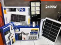 LED Соларна улична лампа JORTAN 2400 W най мощната панел стойка дистанционно, снимка 1