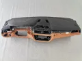 Ново Табло BMW 5 G30 G31 G38 Lci без HUD Cognac гума, снимка 1