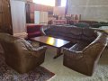 Ъглов кожен диван внос от Европа, снимка 1 - Дивани и мека мебел - 32799228