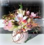 Цветя в керамична кашпа, снимка 1 - Подаръци за жени - 43655927