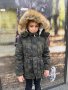 Дебела камуфлажна парка с голям пух на качулката ❄️ Размери -8г.10г.12г.14г.16г. Цена -45 лв, снимка 5