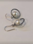 Сребърни обеци с перли, снимка 3