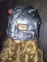 Гумена сребриста маска - каска за парти, Хелоуин и др. , снимка 1 - Други - 36742835