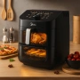 Еър Фрайър 2 в 1 - 11L - Midea MAD1100DADK - С две зони за готвене, 10 програми и 360° циркулация на, снимка 1