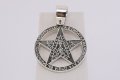 Сребърен медальон пентаграм №13403, снимка 1