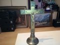 ГОЛЯМ КРЪСТ С ХРИСТОС-ДЪРВО МЕД МЕСИНГ L2901230906, снимка 2