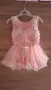 Страхотна розова рокля с рози за малко момиченце на 1 година, снимка 3