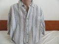 Мъжка риза с къс ръкав от лен Canda, снимка 1 - Ризи - 33291025