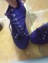 Лилави обувки на платформа , снимка 4