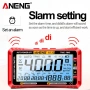 Смарт Мултицет ANENG 613 - Голям LCD дисплей, AC/DC Ток, Температура и Часовник, снимка 5