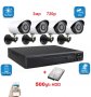 Пълен комплект - 500gb хард + камери + DVR + кабели - Видеонаблюдение Система, снимка 1 - Комплекти за видеонаблюдение - 32739912