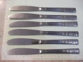 Лот от 6 бр. сервизни ножа с релефни дръжки, снимка 3