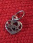 СЪРЦЕВИДНО СРЕБЪРНО РОМАНТИЧНО АЖУРНО АРТ МЕДАЛЬОНЧЕ СРЕБРО 925 ФЕШЪН ПЕНДАНТ 38286, снимка 12