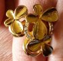 Разкошен пръстен от 14к попълнено злато с цирконии 20 лв., снимка 3