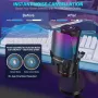 USB микрофон за игри ZealSound, кондензаторен микрофон с шумопотискане, с RGB светлина, снимка 3