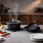 Комплект съдове за готвене 6 части Cheffinger – тенджера 24 см, тигани 24 и 28 см, за индукция, снимка 4