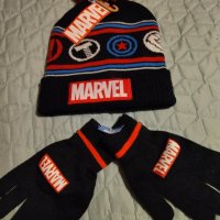 Комплект шапка и ръкавици на Марвел , снимка 1 - Шапки, шалове и ръкавици - 43466748
