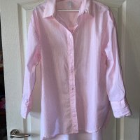 Нова oversized бебешко розова розов цвят риза овърсайз нежно розово рае , снимка 4 - Ризи - 43654776
