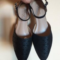 Дам.обувки-/изк.кожа-сатен/-"PENNE"-№39-цвят-черни. Закупени от Италия., снимка 13 - Дамски ежедневни обувки - 26554303
