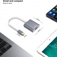 Benfei USB-C към VGA адаптер, Thunderbolt 3, USB тип C мъжки към VGA женски адаптер, снимка 6 - Кабели и адаптери - 38548043