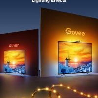 Ново LED Осветление Govee 3.6м RGBICW за Телевизори 55-65 Инча Умно Управление, снимка 8 - Стойки, 3D очила, аксесоари - 43556912
