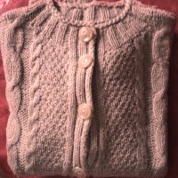Дамска жилетка ръчно плетиво, снимка 3 - Якета - 43504429