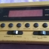 Furntronic радио 1990 г-Furntronic UKW/MW Furniture Clock Radio FCR 10 goldfarben-немско работи, снимка 4 - Радиокасетофони, транзистори - 43009266