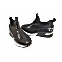 Дамски спортни обувки без връзки -черно , снимка 1 - Маратонки - 44094811