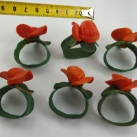  пръстени халки за салфетки, снимка 4 - Антикварни и старинни предмети - 33041960