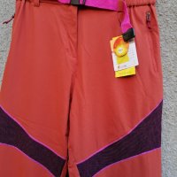 Продавам нов оранжев разтеглив бързосъхнещ панталон с армирани кръпки на крачолите Misty Mountain , снимка 2 - Панталони - 38255143