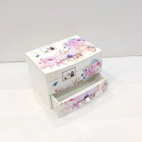 Музикална кутия за бижута с цветен принт "Рози" /94872/, снимка 2 - Подаръци за жени - 43313776
