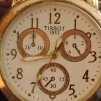 Модерен дамски часовник TISSOT 1853 с кожена каишка елегантен дизайн 42548, снимка 4 - Дамски - 43756370