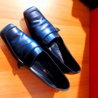 №40 черни обувки на фирма PAUL GREEN естествена кожа, снимка 2 - Дамски ежедневни обувки - 32582944