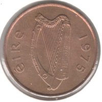 Ireland-2 Pence-1975-KM# 21-non magnetic, снимка 2 - Нумизматика и бонистика - 43836635