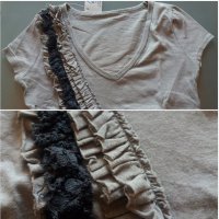 Блуза с интересна декорация, снимка 8 - Тениски - 20121884
