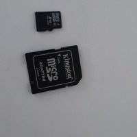 Карта-памет Kingston 8GB micro SDHC SD адаптер , снимка 2 - Друга електроника - 37488607